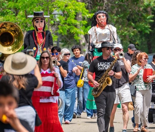 Street parade at Cinco de Mayo